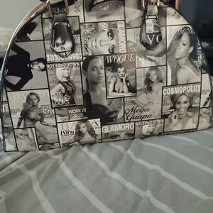 Vintage Fashion Magazine Print Bag.